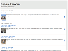 Tablet Screenshot of opaqueearworm.blogspot.com