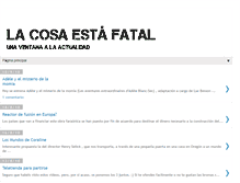 Tablet Screenshot of lacosaestafatal.blogspot.com