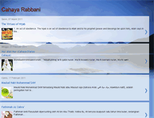 Tablet Screenshot of cahaya-rabbani.blogspot.com