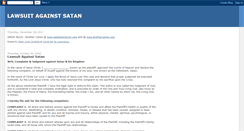 Desktop Screenshot of lawsuitagainstsatan.blogspot.com