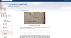 Desktop Screenshot of melethwensmemories.blogspot.com