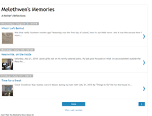 Tablet Screenshot of melethwensmemories.blogspot.com