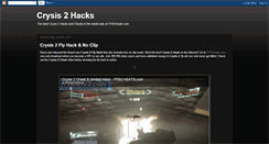 Desktop Screenshot of crysis2hacks.blogspot.com