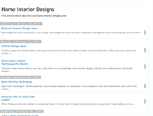 Tablet Screenshot of home-interior-design-tips-article.blogspot.com