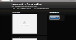 Desktop Screenshot of hovpod-snow-and-ice.blogspot.com