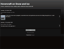 Tablet Screenshot of hovpod-snow-and-ice.blogspot.com