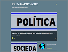 Tablet Screenshot of prensainfosord.blogspot.com