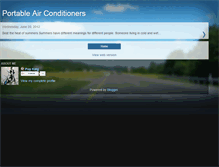 Tablet Screenshot of portableairconditioners007.blogspot.com