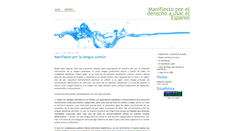 Desktop Screenshot of manifiestoespanol.blogspot.com