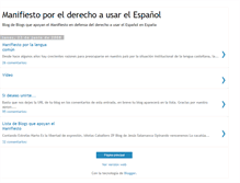 Tablet Screenshot of manifiestoespanol.blogspot.com