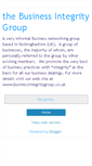 Mobile Screenshot of businessintegritygroup.blogspot.com