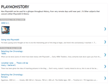 Tablet Screenshot of playmohistory.blogspot.com