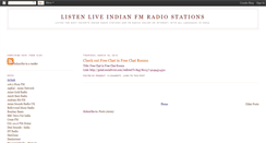 Desktop Screenshot of indianfmradios.blogspot.com