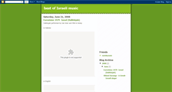 Desktop Screenshot of bestofisraelimusic.blogspot.com