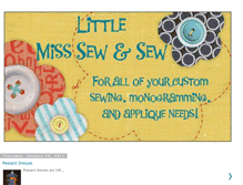 Tablet Screenshot of littlemisssewandsew.blogspot.com