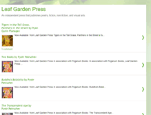 Tablet Screenshot of leafgardenpress.blogspot.com