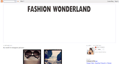 Desktop Screenshot of fashionwonderlandx.blogspot.com