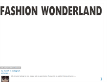 Tablet Screenshot of fashionwonderlandx.blogspot.com