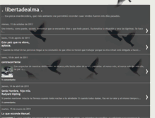Tablet Screenshot of libertadealma.blogspot.com