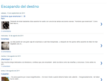 Tablet Screenshot of escapandodeldestino.blogspot.com