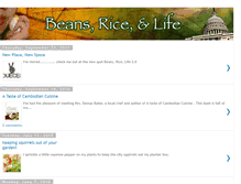 Tablet Screenshot of beansricelife.blogspot.com