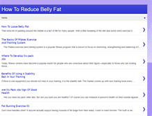 Tablet Screenshot of howto-reduce-belly-fat.blogspot.com