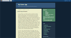 Desktop Screenshot of mygreenage.blogspot.com
