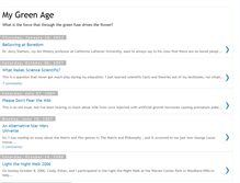 Tablet Screenshot of mygreenage.blogspot.com