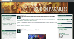 Desktop Screenshot of jeuxenpagaille.blogspot.com