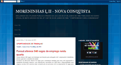 Desktop Screenshot of moreninhasnovaconquista.blogspot.com