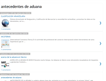 Tablet Screenshot of antecedentesdeaduana.blogspot.com