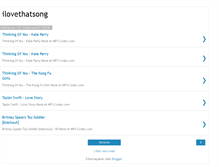 Tablet Screenshot of ilovethatsongs.blogspot.com