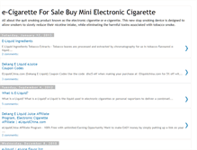 Tablet Screenshot of e-cigarette-blog.blogspot.com