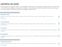 Tablet Screenshot of caminhosdooeste.blogspot.com
