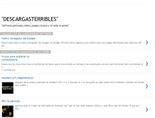 Tablet Screenshot of descargasterribles.blogspot.com