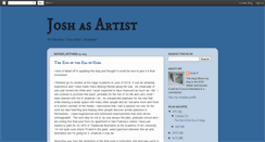 Desktop Screenshot of joshasartist.blogspot.com