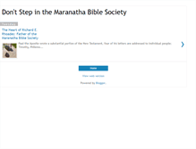 Tablet Screenshot of maranathabiblecult-12.blogspot.com