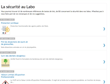 Tablet Screenshot of la-securite-au-labo.blogspot.com
