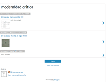 Tablet Screenshot of modernidadcritica.blogspot.com