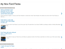 Tablet Screenshot of mynewfordfiesta.blogspot.com