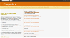 Desktop Screenshot of especista.blogspot.com