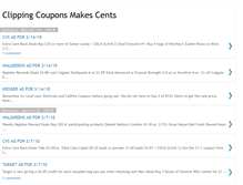 Tablet Screenshot of clippingcouponsmakescents.blogspot.com