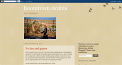 Desktop Screenshot of boomtownarabia.blogspot.com