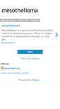 Mobile Screenshot of mesothelioma-mesotheliomacure.blogspot.com