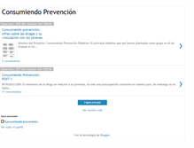 Tablet Screenshot of consumiendoprevencion.blogspot.com