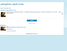 Tablet Screenshot of pesugihancepat.blogspot.com