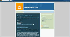 Desktop Screenshot of onehumanunit.blogspot.com