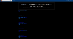 Desktop Screenshot of littlejourneystothehomesofthegreat.blogspot.com