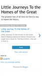 Mobile Screenshot of littlejourneystothehomesofthegreat.blogspot.com