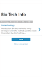 Mobile Screenshot of biotech-info.blogspot.com